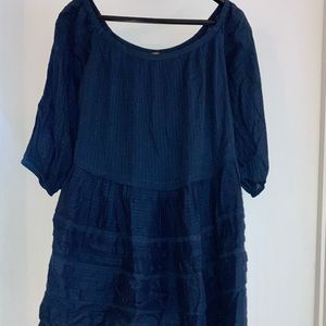 Navy Cotton Free People Tunic/Dress